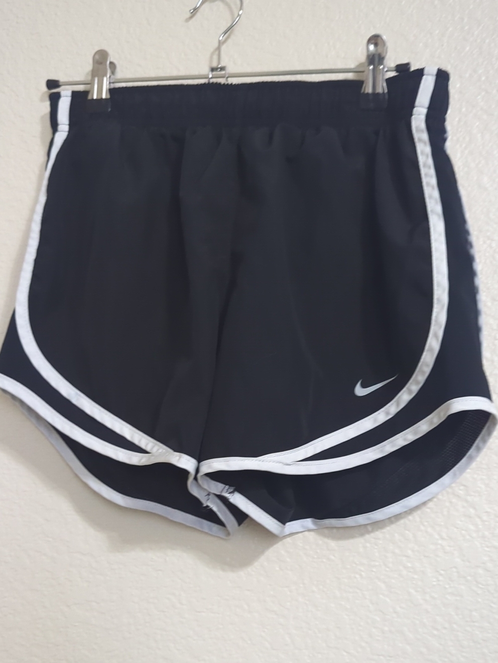 Nike Black Athletic Shorts with White Trim